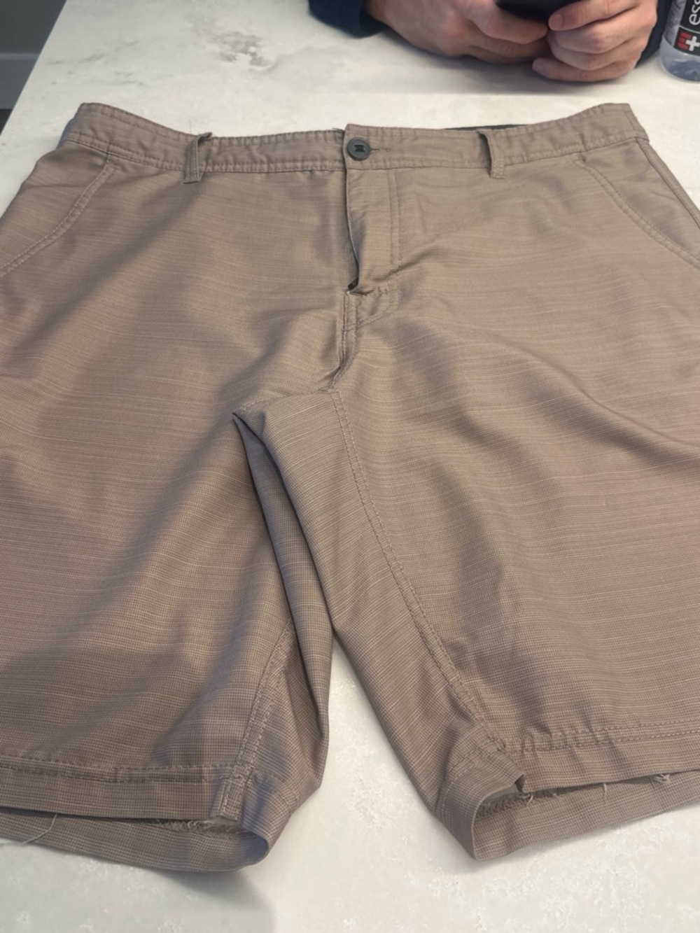Hybrid Apparel Men’s Khaki Athletic Shorts
